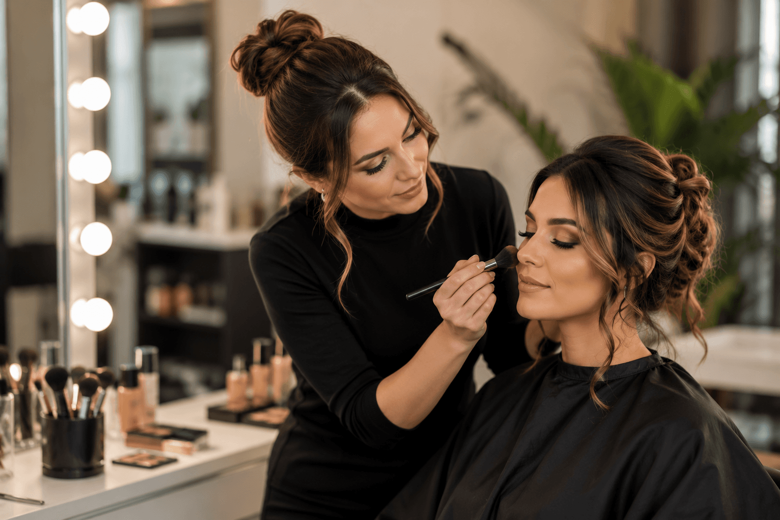 Salon travel and waiting versus care at home