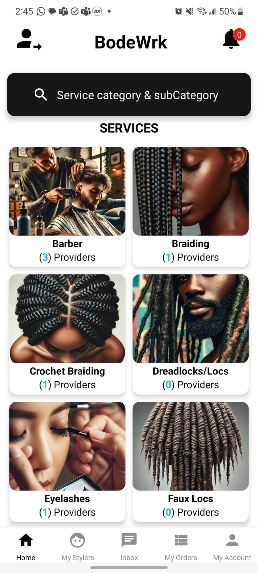 Bodywork app – browse available professionals near you